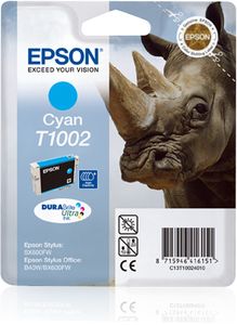 Epson Rhino inktpatroon Cyan T1002 DURABrite Ultra Ink