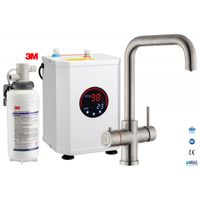 Multi-Tap 3-in-1 Kokend Water Kraan geborsteld RVS - Haaks Multi-Tap 3-in-1 Kokend Water Kraan geborsteld RVS - Haaks