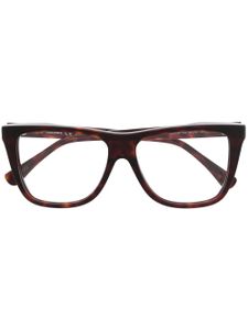 Max Mara Eyewear lunettes de vue à monture rectangulaire - Marron