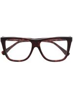 Max Mara Eyewear lunettes de vue à monture rectangulaire - Marron