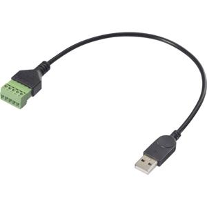 Renkforce USB 2.0 Adapterkabel [1x USB-A 2.0 stekker - 1x Klemverbinding] RF-6443966 30 cm PVC-mantel