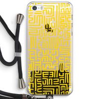 Majorelle Blue Print: iPhone 5 / 5S / SE Transparant Hoesje met koord