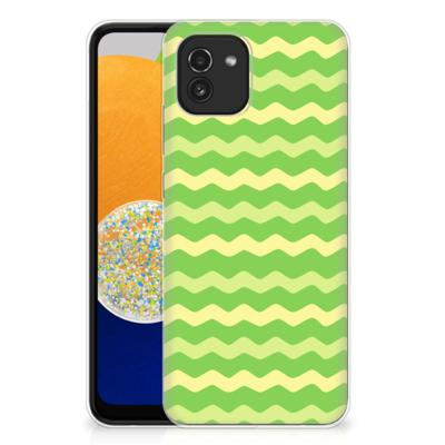 Samsung Galaxy A03 | TPU bumper | Waves Green