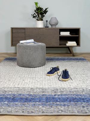 MOMO Rugs Natural Weaves - Varenna Blue - 60x90 cm Vloerkleed
