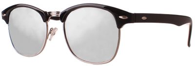 CWI zonnebril unisex zwart zilver/zilver (CWI950) CWI zonnebril unisex zwart zilver/zilver (CWI950)