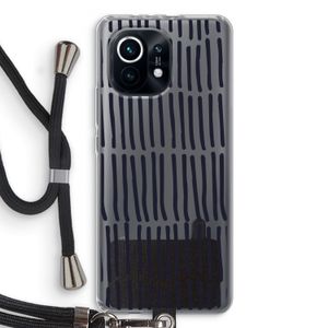 Moroccan stripes: Xiaomi Mi 11 Transparant Hoesje met koord