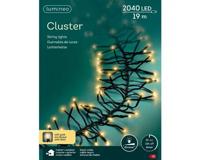 Ledcluster 19 meter 2040 LED zwart/soft gold Lumineo - Lumineo Ledcluster 19 meter 2040 LED zwart/soft gold Lumineo - Lumineo