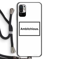 Ambitchious: Xiaomi Redmi Note 10 5G Transparant Hoesje met koord