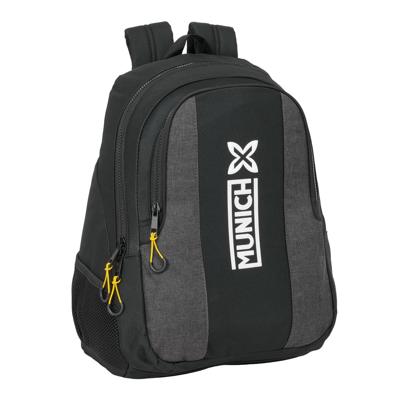 Schoolrugzak Munich Topo Zwart 32 x 44 x 16 cm
