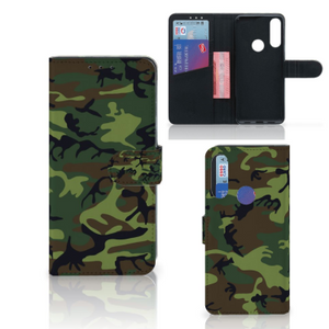 Alcatel 1S 2020 Telefoon Hoesje Army Dark