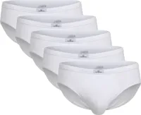 5-pack heren slips wit - 740921 - Wit mannen ondergoed 100% katoen