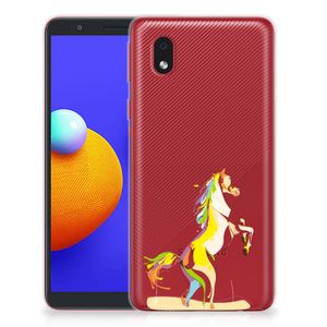 Samsung Galaxy A01 Core Telefoonhoesje met Naam Horse Color