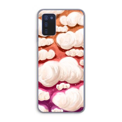 Katoen Wolken: Samsung Galaxy A03s Transparant Hoesje