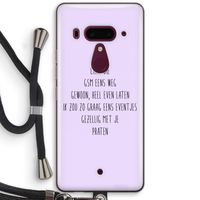 GSM: HTC U12+ Transparant Hoesje met koord