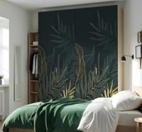 Elegant tropisch blad kast stickers