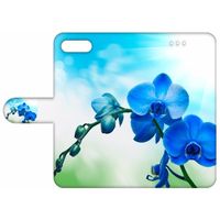 Apple iPhone 7 Plus | 8 Plus Hoesje Orchidee Blauw - Cadeau voor je Moeder - thumbnail