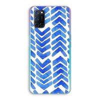 Blauwe pijlen: Oppo A92 Transparant Hoesje
