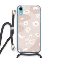 Daydreaming becomes reality: iPhone XR Transparant Hoesje met koord