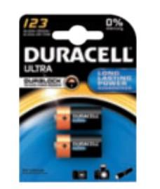 Duracell CR123 CR123A Fotobatterij Lithium 1400 mAh 3 V 2 stuk(s)