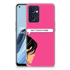 OPPO Reno 7 5G | Find X5 Lite Silicone-hoesje Woman Don't Touch My Phone