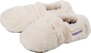 Warmies® Slippies™ Deluxe creme Plush Sloffen - Maat 36-40