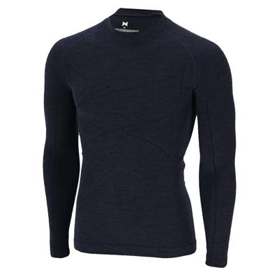 Xtreme Thermoshirt Heren Merino Wol Navy Melange-XXL