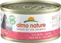 Almo Nature HFC Natural kattenvoer in gelei zalm 70g Almo Nature HFC Natural kattenvoer in gelei zalm 70g