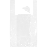 Tas | LLDPE | geblokt | 27x 6x48cm | hemddraagtas | wit | 1000 stuks