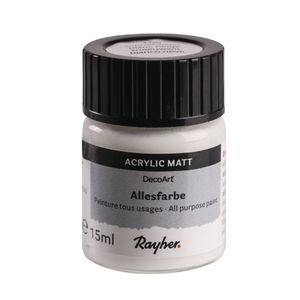 Acrylverf/hobbyverf wit 15 ml hobby materiaal   -