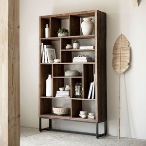 DTP Home Wandrek 'Timber' Hout en staal, 120 x 210cm