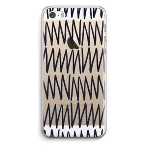 Marrakech Zigzag: iPhone 5 / 5S / SE Transparant Hoesje
