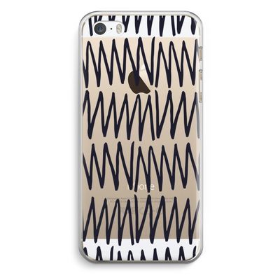 Marrakech Zigzag: iPhone 5 / 5S / SE Transparant Hoesje