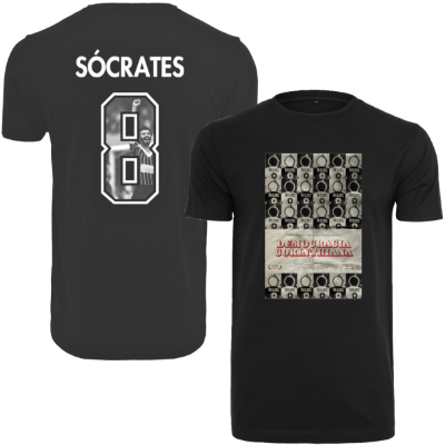 LPFC - Democracia Corinthiana 1983 T-Shirt - Zwart + Socrates 8