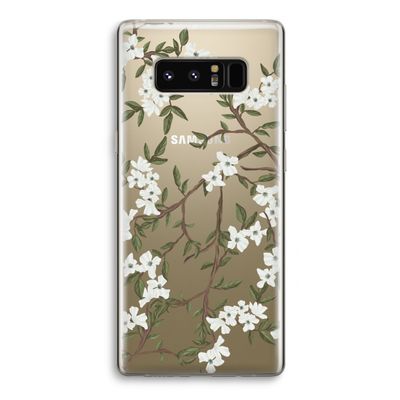 Blossoming spring: Samsung Galaxy Note 8 Transparant Hoesje