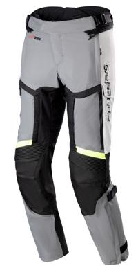 ALPINESTARS Bogotá Pro Drystar 4 Seasons Pants, Textiel motorbroek heren, Ice Grijs-Donker Grijs-Geel Fluo