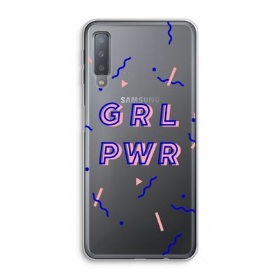 GRL PWR: Samsung Galaxy A7 (2018) Transparant Hoesje