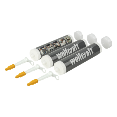 Wolfcraft Lege patronen | Inhoud 310ml | 3 stuks - 4044000