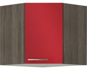Hoek wandkast Rood (BxHxD) 60,0x57,6x34,6 cm OED606-9-85