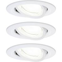 Paulmann 92455 Nova Coin LED-inbouwlamp Set van 3 stuks LED 2.8 W Wit (mat)