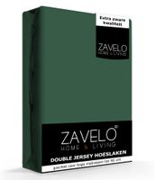 Zavelo Double Jersey Hoeslaken Groen-Lits-jumeaux (180x220 cm)