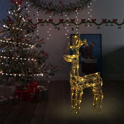VidaXL Kerstversiering rendier 90 led&apos;s 60x16x100 cm acryl