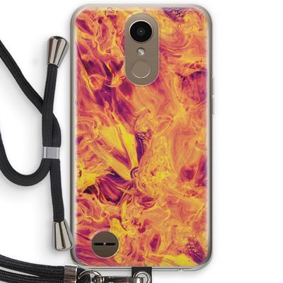 Eternal Fire: LG K10 (2017) Transparant Hoesje met koord