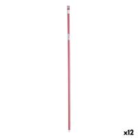 Bezemsteel Roze Metaal 2,3 x 130 x 2,3 cm (12 Stuks)