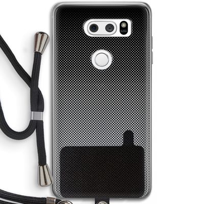Musketon Halftone: LG V30 Transparant Hoesje met koord