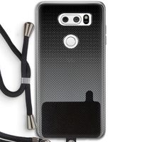 Musketon Halftone: LG V30 Transparant Hoesje met koord