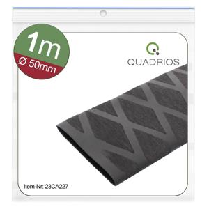 Quadrios 23CA227 Krimpkous zonder lijm Zwart 50 mm 25 mm Krimpverhouding:2:1 1 m