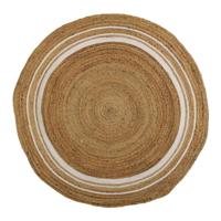 Tapijt Versa Strepen Ø 120 cm Rotan Jute