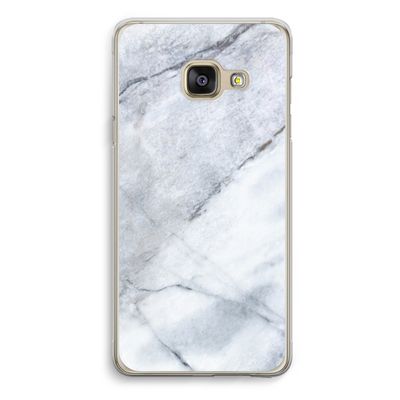 Witte marmer: Samsung Galaxy A3 (2016) Transparant Hoesje