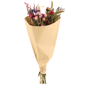 Droogbloemen Field Bouquet Pink - Ø25cm - ↕60cm - Ø25 - ↨60cm