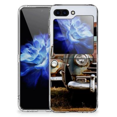 Samsung Galaxy Z Flip 5 | Siliconen hoesje | met foto Vintage Auto
